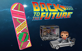 Back to the Future produit dérivés & comparateur de sites de goodies
