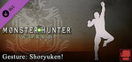 Monster Hunter World Gesture Shoryuken Xbox One