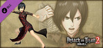 Attack on Titan 2 Additional Mikasa Costume Chinese Dress Outfit