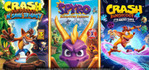 Crash + Spyro Triple Play Bundle Xbox One Account