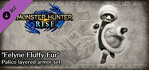 Monster Hunter Rise Felyne Fluffy Fur Palico layered armor set